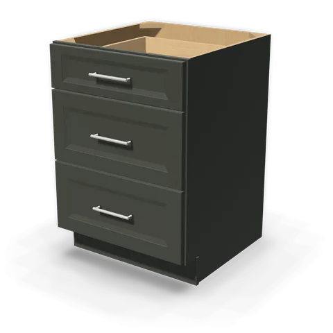DB24 cabinet in Bevel Green, angle view