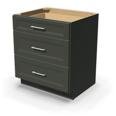DB30 cabinet in Bevel Green, angle view