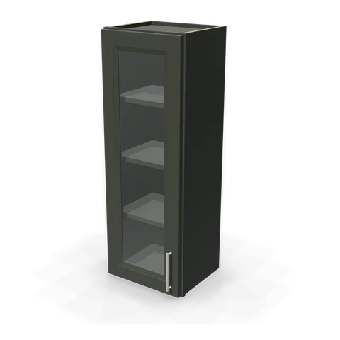 PGDW1542 cabinet in Bevel Green, angle view