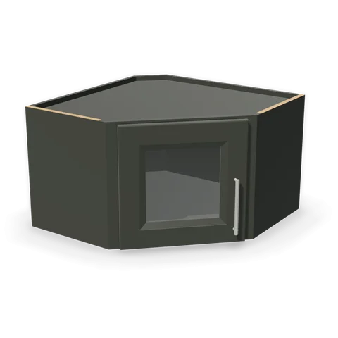 PGDWDC2415 cabinet in Bevel Green, angle view