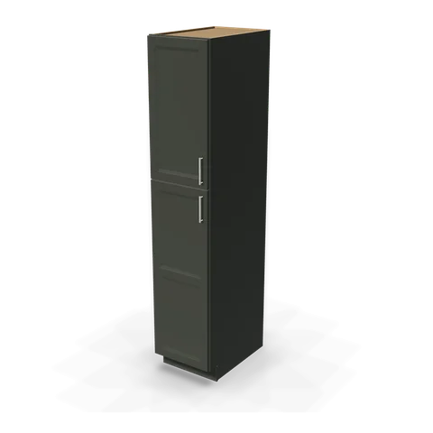 TP189027 cabinet in Bevel Green, angle view