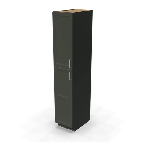 TP189627 cabinet in Bevel Green, angle view