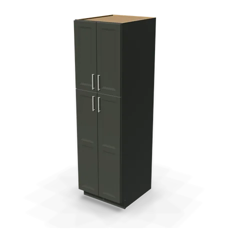 TP248427 cabinet in Bevel Green, angle view