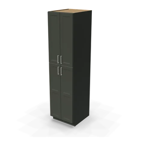 TP249627 cabinet in Bevel Green, angle view