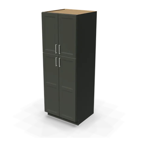 TP308427 cabinet in Bevel Green, angle view