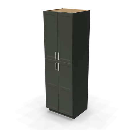 TP309627 cabinet in Bevel Green, angle view