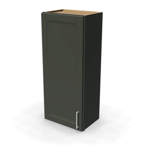 W1842 cabinet in Bevel Green, angle view