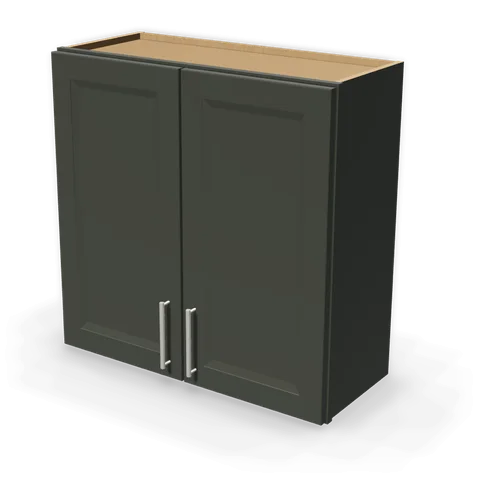 W3030 cabinet in Bevel Green, angle view