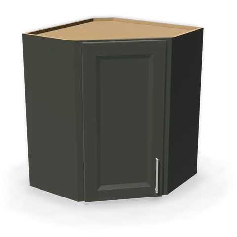 WDC2430 cabinet in Bevel Green, angle view