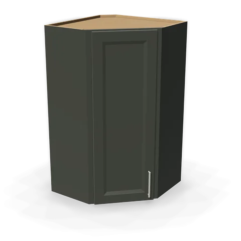 WDC2442 cabinet in Bevel Green, angle view