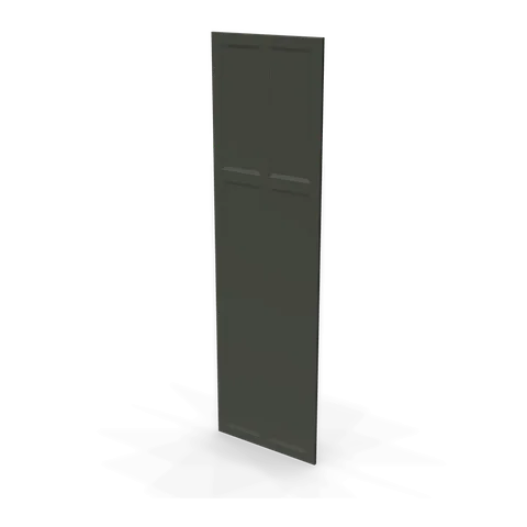 WP-T96 cabinet in Bevel Green, angle view