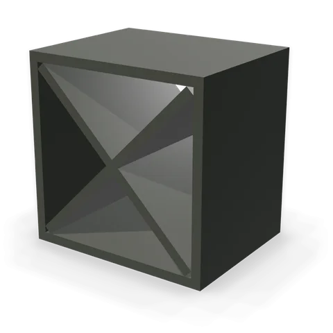WR1515 cabinet in Bevel Green, angle view