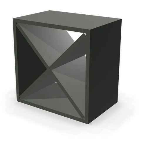 WR1818 cabinet in Bevel Green, angle view