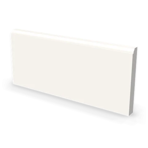 BBM5 cabinet in Bevel White, angle view