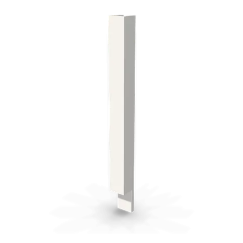 BF3 cabinet in Bevel White, angle view