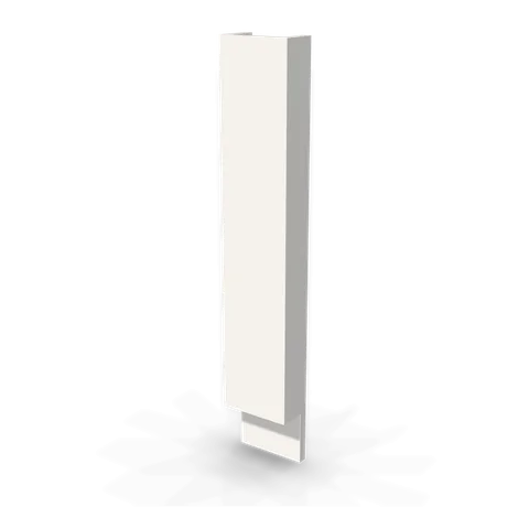 BF6 cabinet in Bevel White, angle view