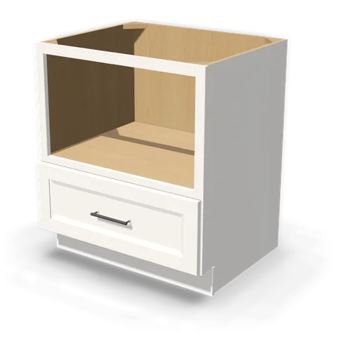 BMC30 cabinet in Bevel White, angle view