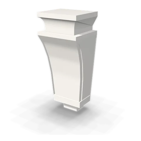 CMCB cabinet in Bevel White, angle view