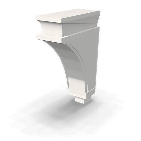 CML cabinet in Bevel White, angle view