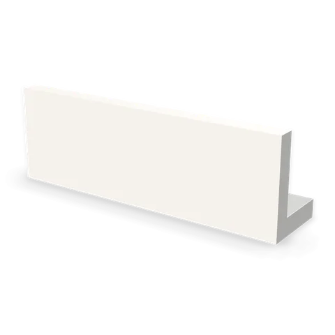 CMR4 cabinet in Bevel White, angle view