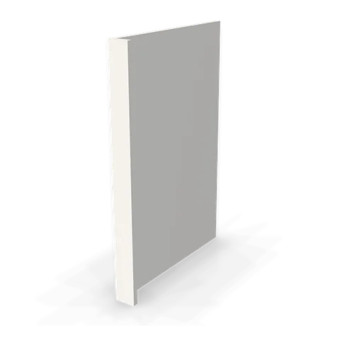 DWR3 cabinet in Bevel White, angle view