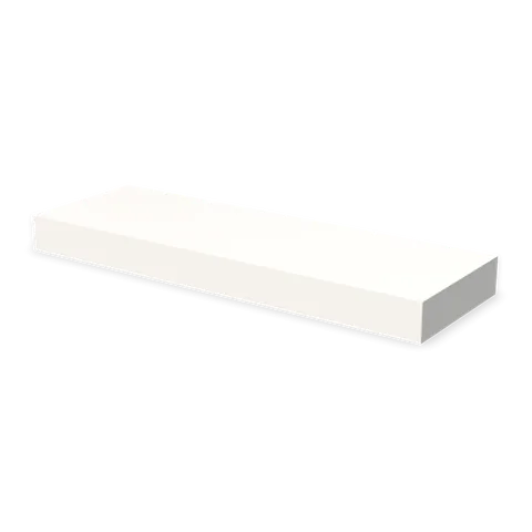 FLS30 cabinet in Bevel White, angle view