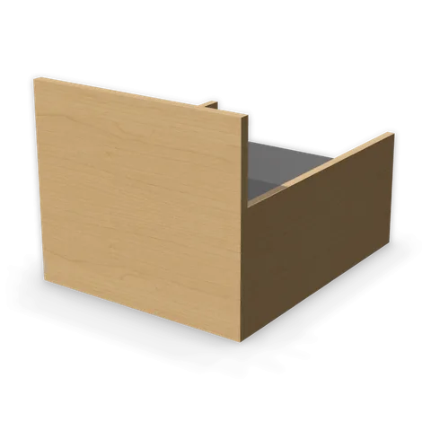 TC21" cabinet in Bevel White, angle view
