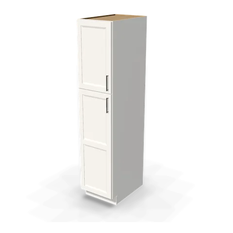 TP188427 cabinet in Bevel White, angle view