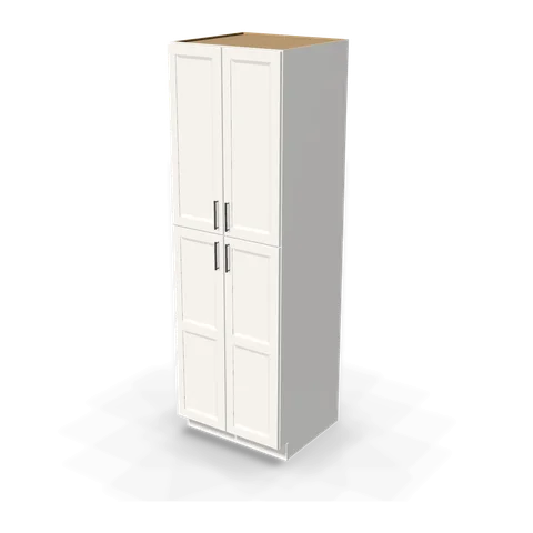 TP309627 cabinet in Bevel White, angle view