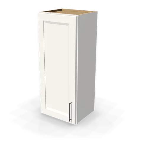 W1536 cabinet in Bevel White, angle view