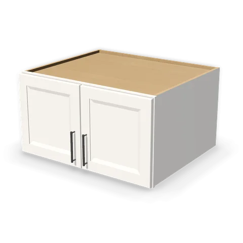 W331827 cabinet in Bevel White, angle view