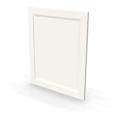 WP-BASE24 cabinet in Bevel White, angle view