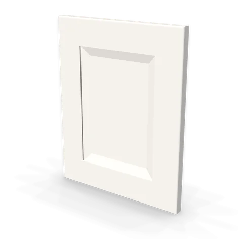 WP-W15 cabinet in Bevel White, angle view