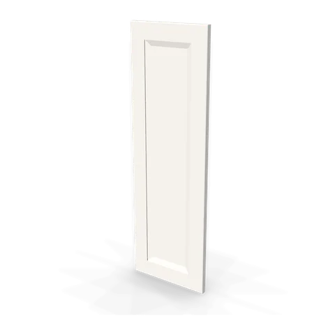 WP-W36 cabinet in Bevel White, angle view