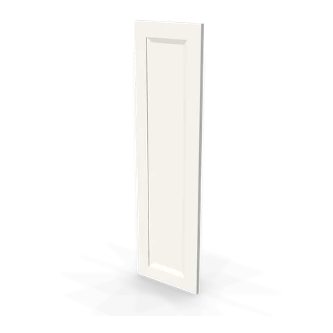 WP-W42 cabinet in Bevel White, angle view