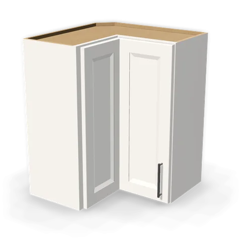 WPC2430 cabinet in Bevel White, angle view