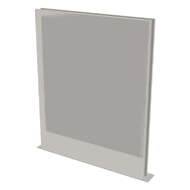 BEDP cabinet in Micro Shaker Off White