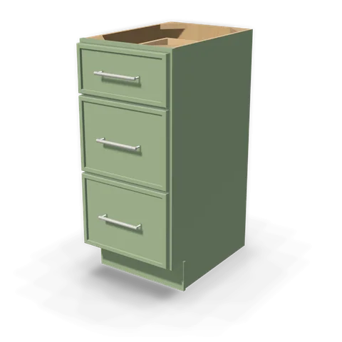 VDB15 cabinet in Micro Shaker Sage Green