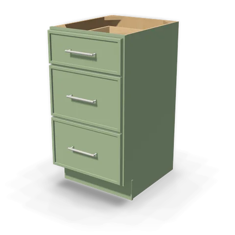 VDB18 cabinet in Micro Shaker Sage Green