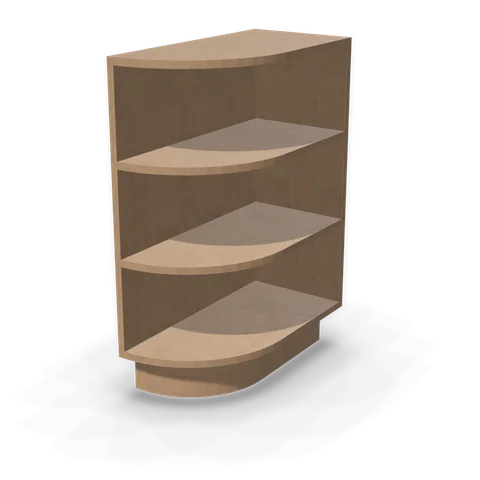 BES12 cabinet in Shaker Driftwood, angle view