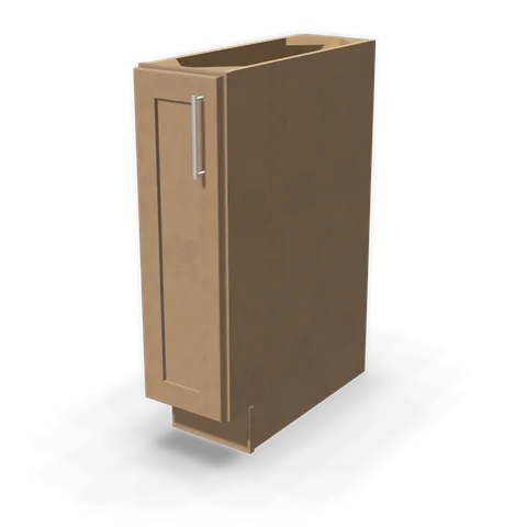 BF0924 cabinet in Shaker Driftwood, angle view