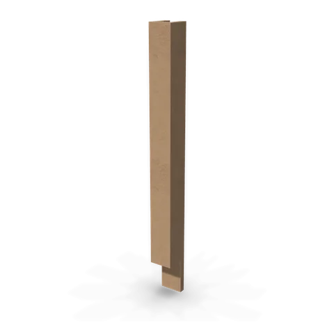 BF3 cabinet in Shaker Driftwood, angle view