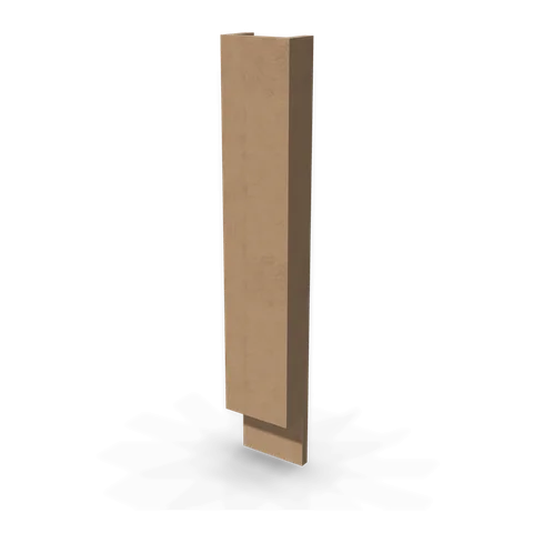 BF6 cabinet in Shaker Driftwood, angle view