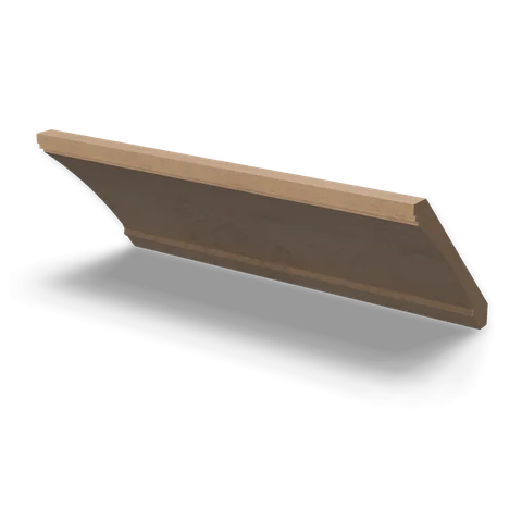 CM7 cabinet in Shaker Driftwood, angle view