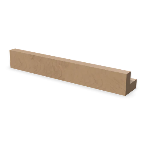 CMR2 cabinet in Shaker Driftwood, angle view