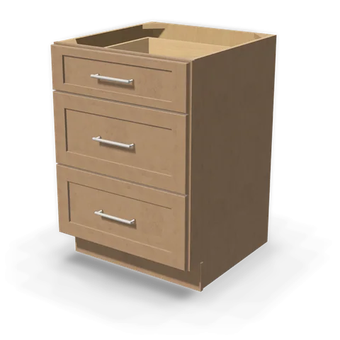 DB24 cabinet in Shaker Driftwood, angle view