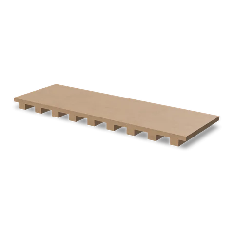 GL-36 cabinet in Shaker Driftwood, angle view
