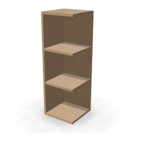 OE1236 cabinet in Shaker Driftwood, angle view