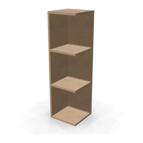 OE1242 cabinet in Shaker Driftwood, angle view