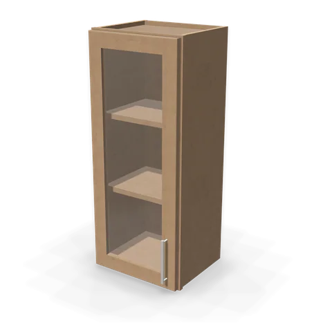 PGDW1536 cabinet in Shaker Driftwood, angle view